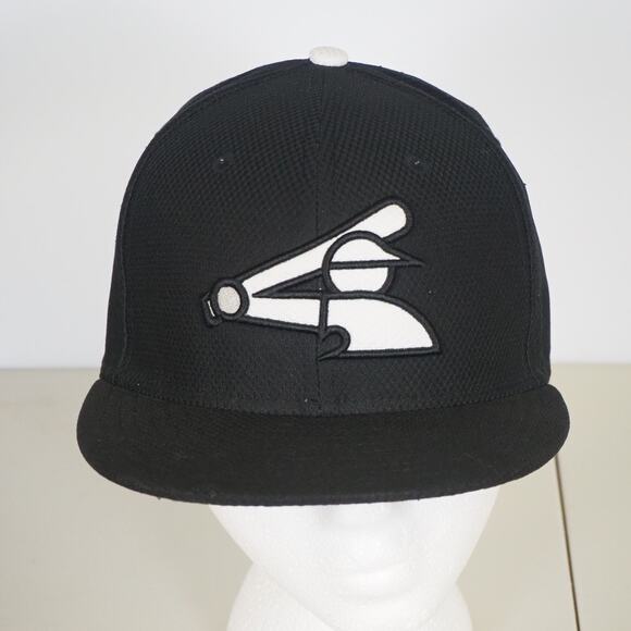 Chicago White Sox New Era 59Fifty Retro Logo Black 6 5/8 Fitted Hat - Picture 1 of 8